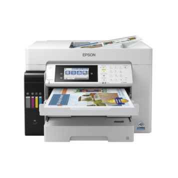Epson® WorkForce® ST-C8090 Supertank Color MFP up to 13 x 19, with PCL/PS - Print | Copy | Scan | Fax | Wireless | Ethernet - Borderless Printing Up to 11" x 17". Free Shipping!
