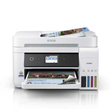Epson EcoTank ET-3830 / ST-C4100 Supertank MFP - Borderless printing! A4 Color 15/8ppm, 250-pg C11CJ60203 - The Supertank Color MFP with ADF, Fax and wireless. Eco Tank